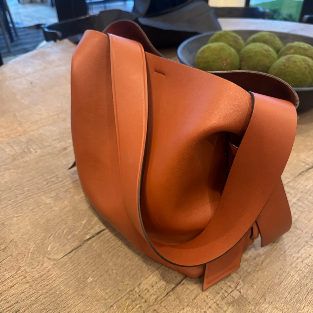 Acne Studios Camel Brown Leather Tote - Picture 9 of 12